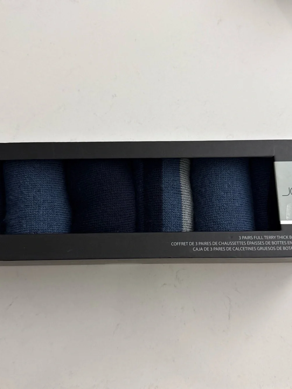 NIB Joe’s Jeans 3-Pack Crew boot Socks - Blue Mix One Size